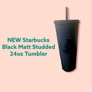 NEW Starbucks 24oz Black Matt Studded Tumbler.